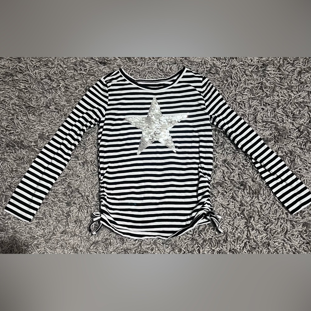 Children’s Place Striped Star Long Sleeve Shirt - Girls Size 5/6